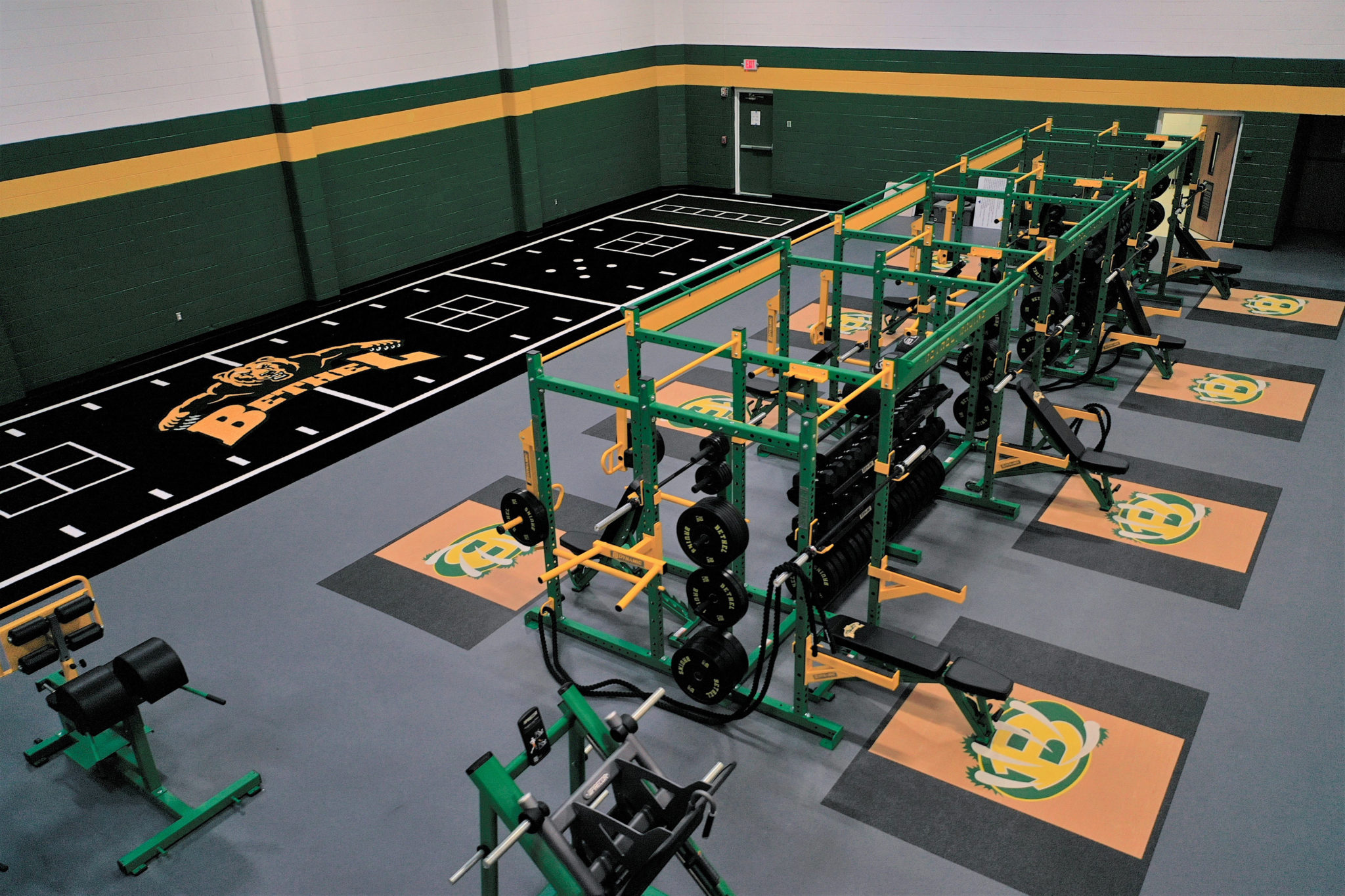 Bethel High School Fitness Flooring Free Weight Area