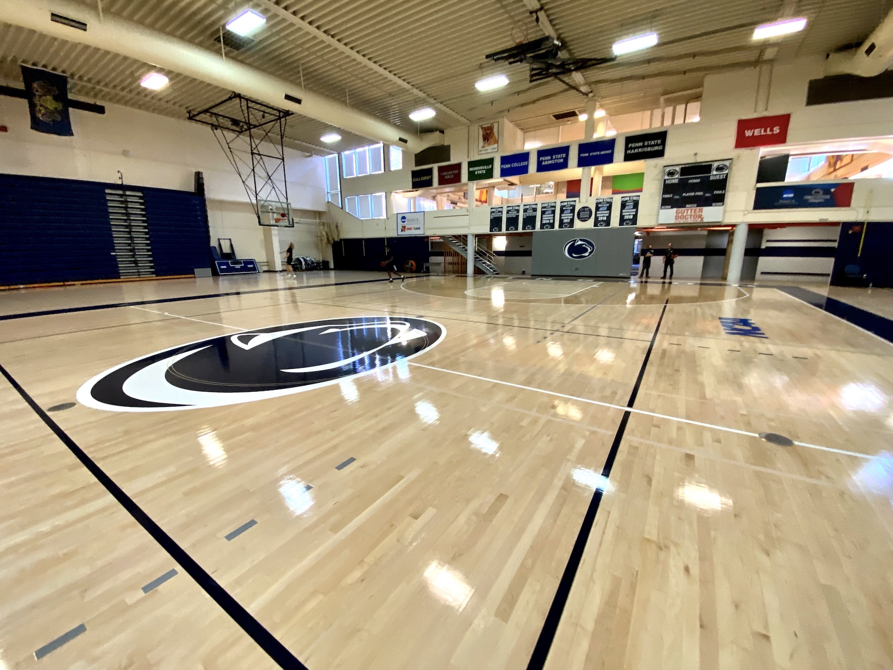 Penn State Abington gymnasium flooring