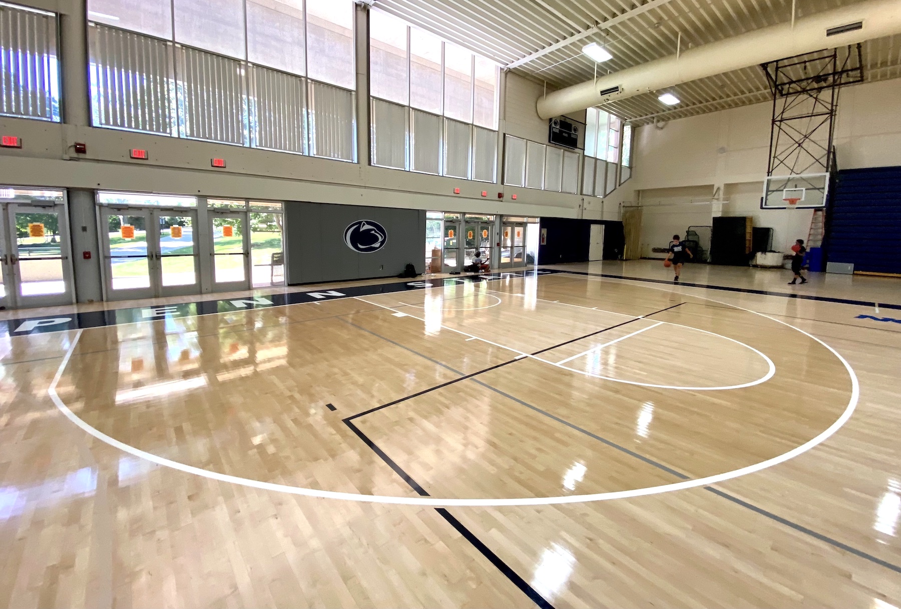 Penn State Abington gymnasium flooring